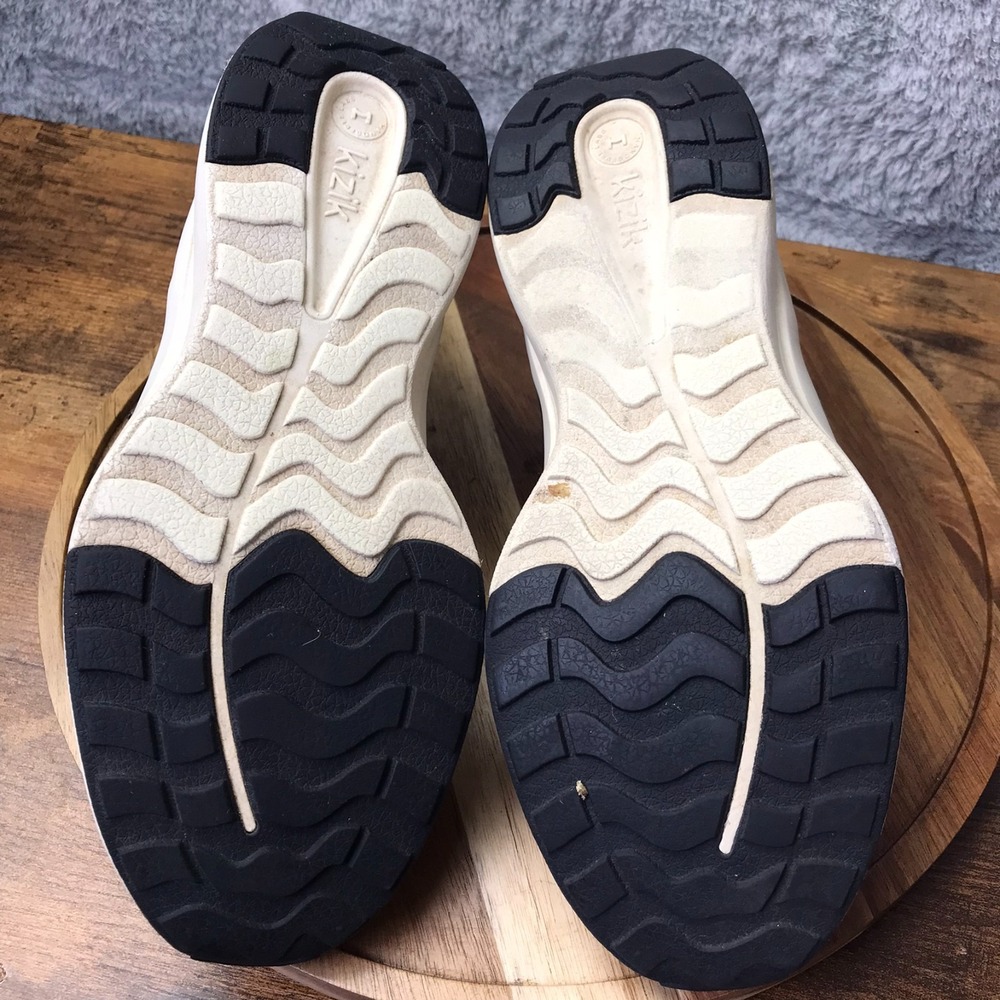 Kizik Paris Sneakers Womens 9.5 Blk Mesh/Leather Slip On Hands Free Comfort Shoe - Picture 10 of 13